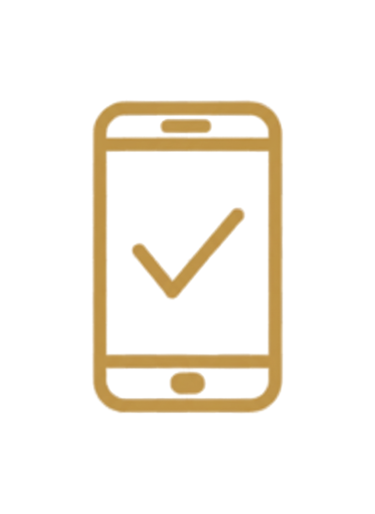 Mobile phone icon for convenience